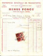 07.ARDECHE.VALS LES BAINS.ENTREPRISE GENERALE DE TRANSPORTS.HENRI PONOT. - Transportmiddelen