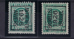 HOUYOUX Nr. 194 2 X Typografische Voorafgestempeld Nrs. 146 B + 147 A ** MNH ; Staat Zie Scan ! LOT 294 - Sobreimpresos 1922-31 (Houyoux)