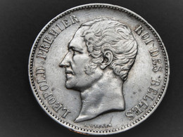 Superbe Pièce ARGENT De 5 F LEOPOLD I De Belgique De 1851 - 5 Francs
