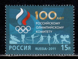 Russia 2011 Mi# 1777 ** MNH - Centenary Of The Russian Olympic Committee - Inverno 2014: Sotchi