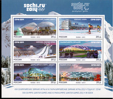 Russia 2013 Mi# Block 195 ** MNH - Winter Olympic And Paralympic Games, Sochi / Venues - Winter 2014: Sochi