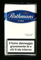 Tabacco Pacchetto Di Sigarette Italia - Rothmans Blue Da 20 Pezzi N.1 - Vuoto - Etuis à Cigarettes Vides
