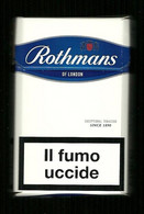 Tabacco Pacchetto Di Sigarette Italia - Rothmans Blue Da 20 Pezzi N.2 - Vuoto - Etuis à Cigarettes Vides