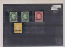 Sainte-Hélène- LOT TP N° 12 V  NSG-  N°12 VI X- N°13 NSG- N°14 X  1884 - St. Helena