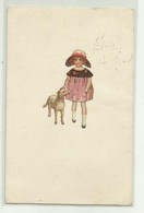 BAMBINA CON CUCCIOLO - VIAGGIATA   FP - 1900-1949