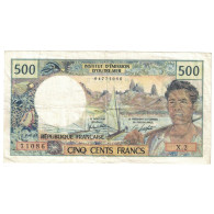 Billet, Tahiti, 500 Francs, 1985, Papeete, KM:25d, TB+ - Papeete (Frans-Polynesië 1914-1985)