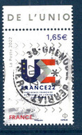 France 2022.Issu De La Mini Planche Présidence Française Du Conseil De L'Union Européenne . Cachet Rond Gomme D'origine. - Used Stamps