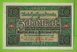 ALLEMAGNE / 10 MARK  / 06 FEVRIER 1920 / ETAT NEUF - 10 Mark