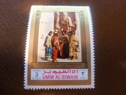 Umm Al Qiwain - Persian Empire By Cyrus The Great - Val 3 Riyals - Air Mail - Polychrome - Oblitéré - Année 1972 - - Mitologia