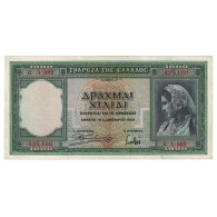 Billet, Grèce, 1000 Drachmai, 1939, 1939-01-01, KM:110a, TTB - Grèce