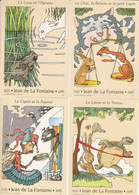 JEAN DE LA FONTAINE LOT 6 CARTES POSTALES TIMBREES ILLUSTREES LES FABLES - Cuentos, Fabulas Y Leyendas