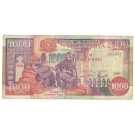 Billet, Somalie, 1000 Shilin = 1000 Shillings, 1990, KM:37a, TB - Somalia