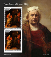 Burundi 2022, Art, Rembrandt, 2val In BF - Ungebraucht