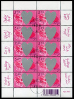 NORWAY 2003 Valentine's Day Sheetlet Used.  Michel  1462 Kb - Gebraucht