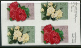 NORWAY 2003 Roses Pairs In Block MNH / **.  Michel  1455-56 Do-Du - Ongebruikt