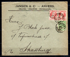74 In Paar + 83 Op Brief Gestempeld ANVERS DEPART - 1905 Grosse Barbe