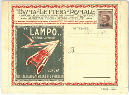 69593 - ITALY - POSTAL HISTORY - BLP Advertising COVER # 4M - AUTO Petrol CARS - Stamps For Advertising Covers (BLP)