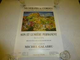 Cordes-sur-Ciel, Musérama, G. Delcausse GALABRU, Affiche  ; R09 - Afiches