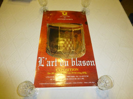 L'art Du BLASON, Louvre Des Antiquaires, Affiche 1995  ; R09 - Afiches