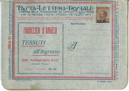 69598 - ITALY - POSTAL HISTORY - BLP COVER # 4M - CLOTH Textile WOOL - Timbres Pour Envel. Publicitaires (BLP)