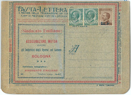 69603 - ITALY - POSTAL HISTORY - BLP Advertising COVER # 4M  - LAW Insurance - Stamps For Advertising Covers (BLP)