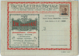 69595 - ITALY - POSTAL HISTORY - BLP  COVER # 4   - FURNITURE  Medicine  LIGHTS - Sellos Para Sobres Publicitarios