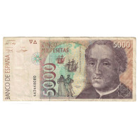 Billet, Espagne, 5000 Pesetas, 1992, 1992-10-12, KM:165, TB+ - [ 4] 1975-… : Juan Carlos I