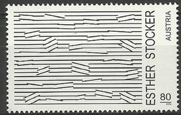 Austria 2016, Esther Stocker, MNH Unusual Single Stamp - 2011-2020 Nuovi & Linguelle