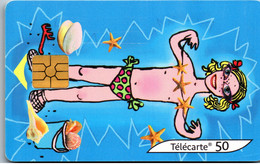 30307 - Frankreich - Le Soleil , Les Vacances , La Plage , Carte N° 2/4 - 2001