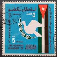 JORDANIA 1973 The 50th Anniversary Of Hashemite Kingdom Of Jordan. USADO - USED. - Jordanie