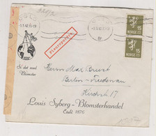 NORWAY 1942 OSLO Censored Cover To Germany - Briefe U. Dokumente