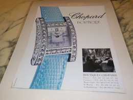 PUBLICITE MONTRE  CHOPARD 2000 - Autres & Non Classés