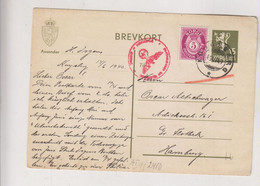NORWAY 1940 KONIGSBERG Censored Postal Stationery To Germany - Lettres & Documents