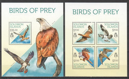 LS137 2013 SOLOMON ISLANDS FAUNA BIRDS OF PREY MICHEL #2162-66 1KB+1BL MNH - Aigles & Rapaces Diurnes