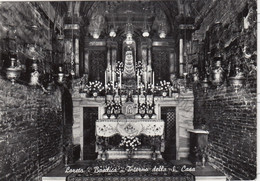 CARTOLINA  LORETO,ANCONA,MARCHE,BASILICA-INTERNO DELLA S.CASA,BELLA ITALIA,STORIA CULTURA,RELIGIONE,VIAGGIATA 1966 - Ancona