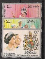 LIBERIA - 1977 - N°Yv. 746 à 748 - Queen Elisabeth II - Neuf Luxe ** / MNH / Postfrisch - Liberia