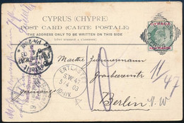 1903 Képeslap Limassolból Berlinbe - Other & Unclassified