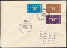 ** 1963 Europa CEPT Sor FDC, Europa CEPT Set FDC Mi 225-227 - Other & Unclassified