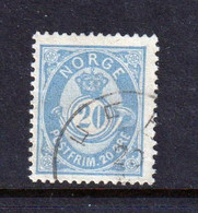 NORWAY - 1882-93 Posthorn 20o Used As Scan - Usados