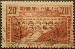 R1749/394 - 1929/1931 - PONT DU GARD - N°262c (IIA) ☉ - Cote (2022) : 55,00 € - Used Stamps