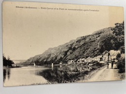 CPA - CHOOZ - Petit Chooz Et Le Pont En Reconstruction Après L'armistice - Andere Gemeenten