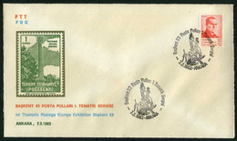 Türkiye 1983 Thematic Postage Stamps Exhibition, Special Cover - Covers & Documents