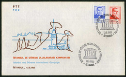 Türkiye 1983 UNESCO, Istanbul And Göreme International Campaign, Special Cover - Briefe U. Dokumente