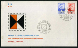 Türkiye 1983 Philatelist Society Of Kadiköy, Istanbul, 25th Anniversary, Special Cover - Covers & Documents