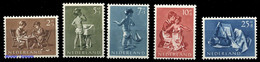 1954, Niederlande, 649-53, ** - Andere & Zonder Classificatie