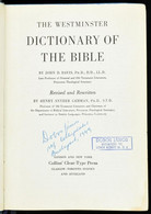 The Westminster Dictionary Of The Bible By John D. Davis. London, 1944. Collins. Kiadói Vászonkötésben - Unclassified