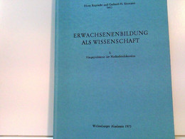 Erwachsenenbildung Als Wissenschaft - Philosophy