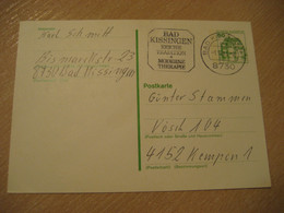 BAD KISSINGEN 1981 Moderne Therapie Thermal Health Sante Cancel Card GERMANY - Kuurwezen