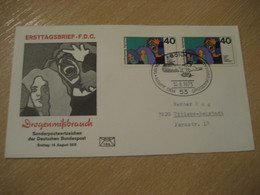 BONN 1975 Yvert 713 Fight Drug Abuse Toxicomanie Drogen Health Sante FDC Cancel Cover GERMANY - Drogen