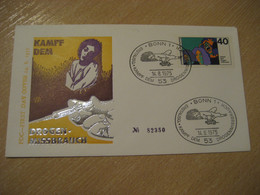 BONN 1975 Yvert 713 Fight Drug Abuse Toxicomanie Drogenmissbrauch Medicine Health Sante FDC Cancel Cover GERMANY - Drogue